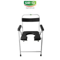 Black Foldable Commode Chair