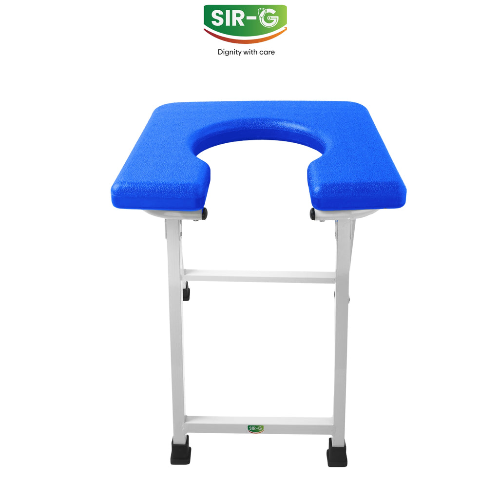 Blue Commode Stool