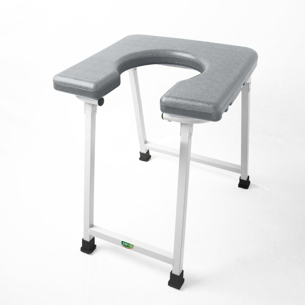 Grey Commode Stool