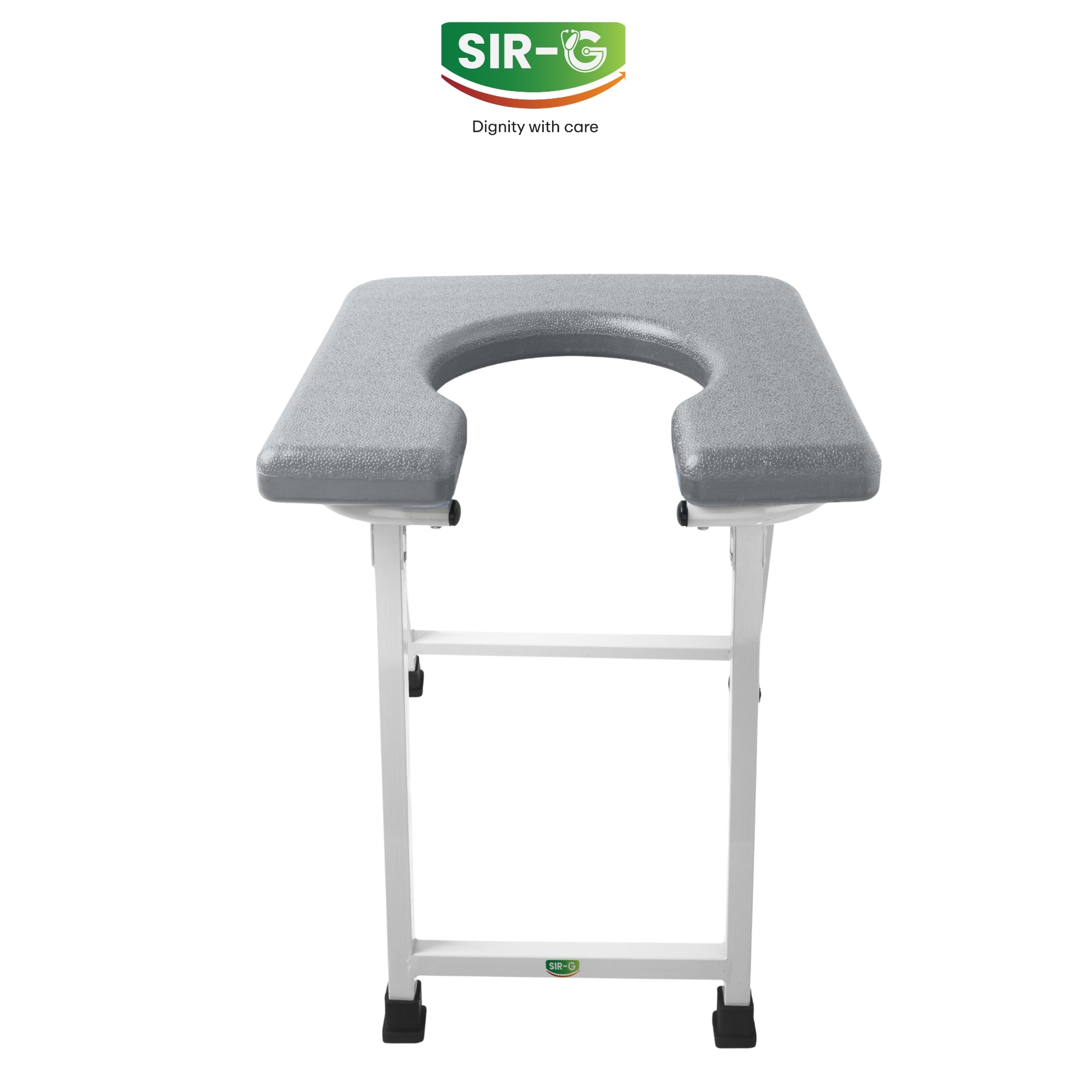 Grey Commode Stool