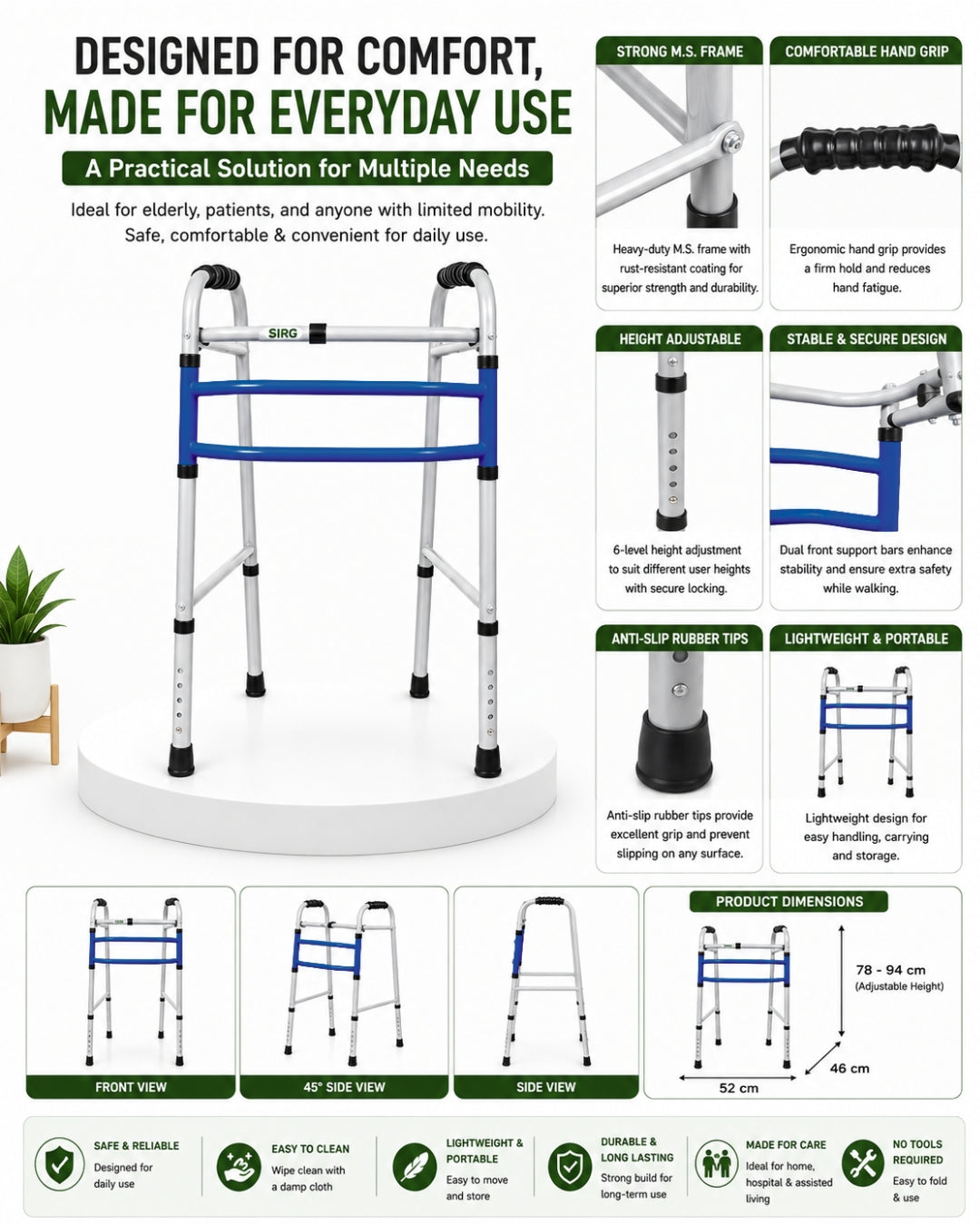 Walker Navy Blue